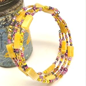 Yellow Aventurine Memory Bracelet